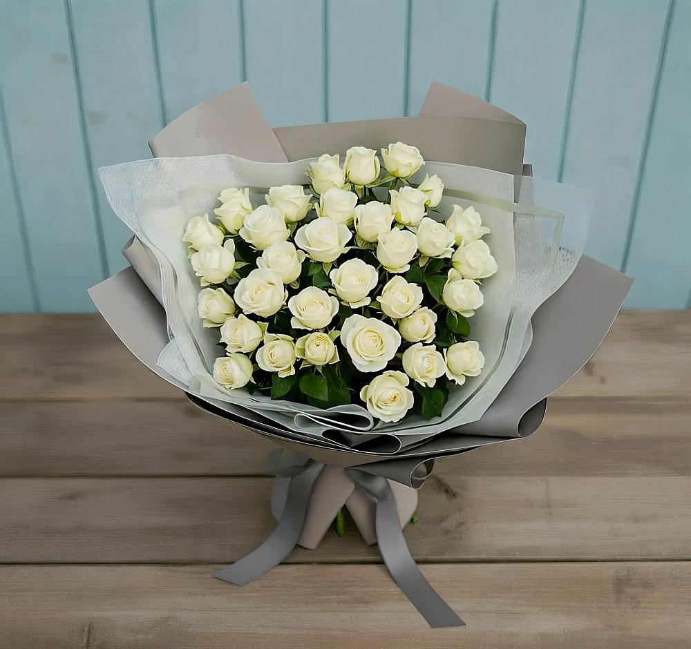 Букет Белоснежная нежность в Малеевке
