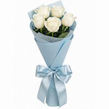 Букет 5 Белых роз Проуд #REPLACE_PRED# Малеевке
