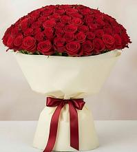 Букет 101 Красная роза Милано в Малеевке