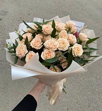 Букет Кремовые розы Латте в Малеевке