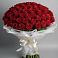Букет 101 Красная роза Блэк Мэджик в Малеевке