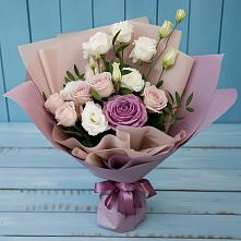 Букет цветов из:  Розы и Лизиантусы #REPLACE_PRED# Малеевке