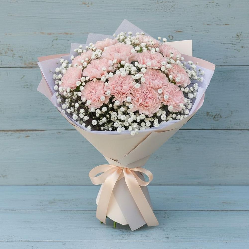 Букет цветов из: Гвоздики в Малеевке