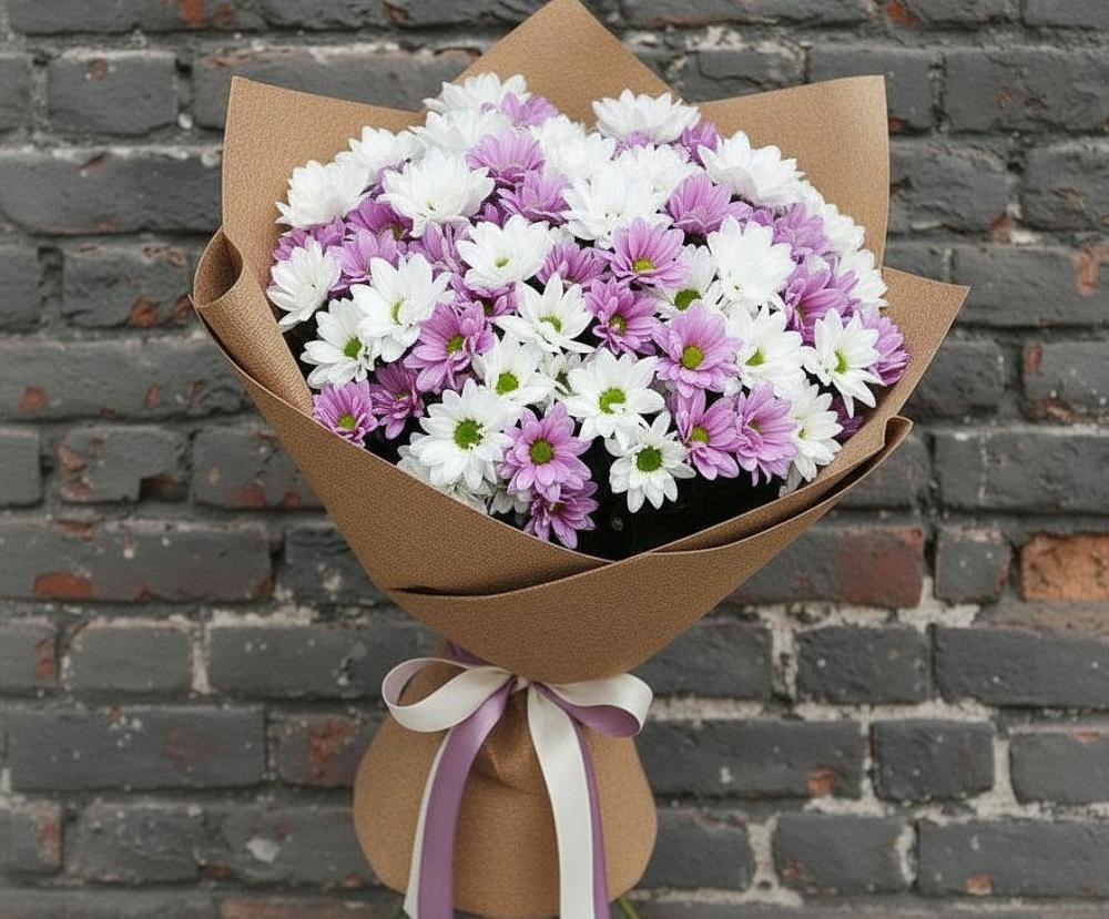 Букет цветов из: Хризантемы в Малеевке