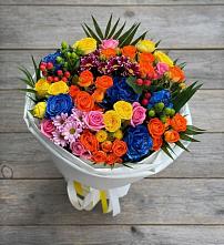 Букет цветов из:  Розы и Хризантемы в Малеевке