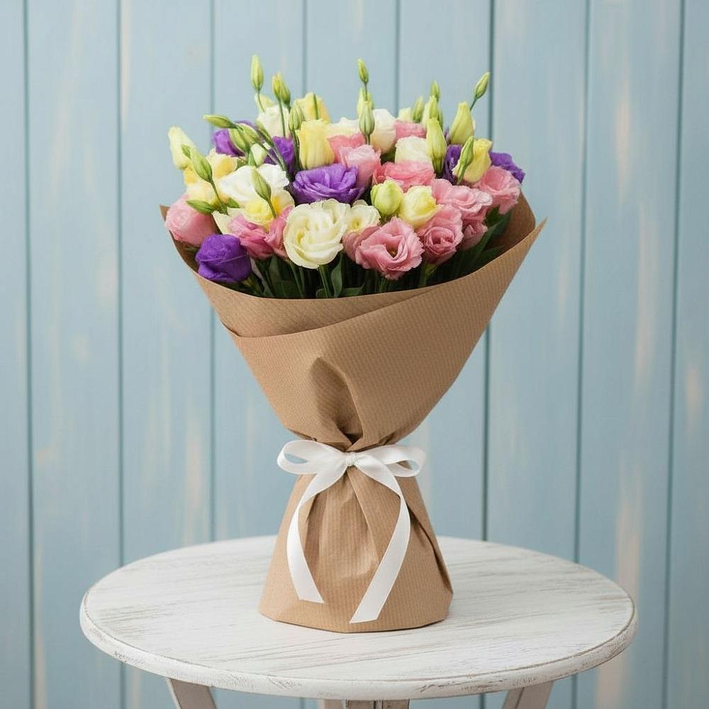 Букет цветов из: Лизиантусы в Малеевке