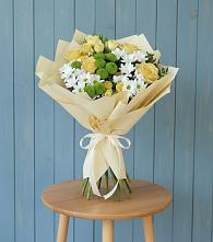 Букет цветов из:  Хризантемы и Розы #REPLACE_PRED# Малеевке